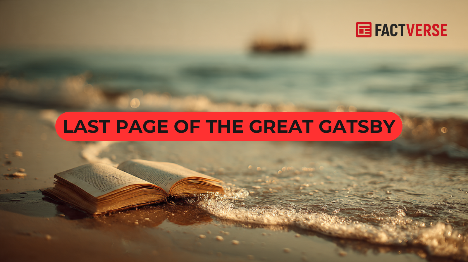 The Last Page of The Great Gatsby